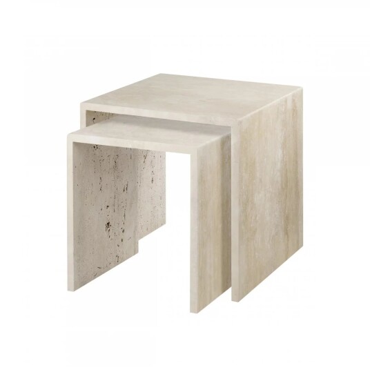 blomus Varu sidebord 2 deler Travertine