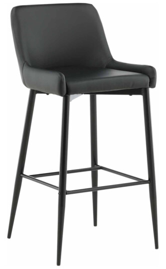 Venture Design Plaza barstol Svart/svart Konstläder/svart Svart