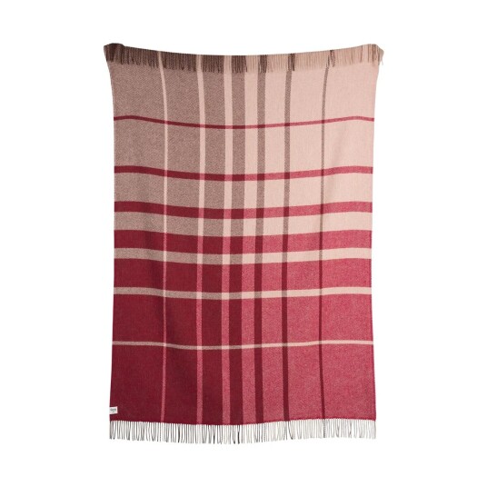 Røros Tweed Filos pledd 145x220 cm Burgundy