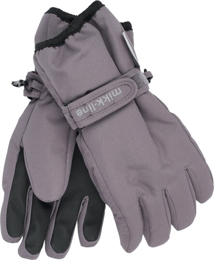 mikk-line Polyester Gloves - Grey - 122/128