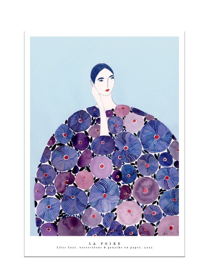 Poster & Frame Lilac Coat - Purple - 29.7X42CM Poster & Frame Lilac Coat - Purple - 29.7X42CM