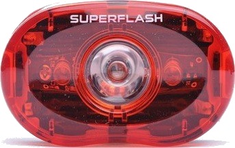 Baklys Superflash med batteri Baklys Superflash med batteri