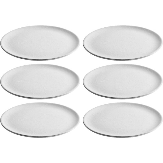 Aida RAW Desserttallerken Arctic White 6 stk