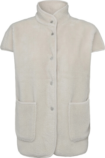 FREE/QUENT Fqteddy Waistcoat Cream S FREE/QUENT Fqteddy Waistcoat Cream S