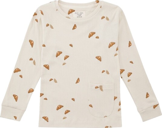 VACVAC Genser   Ello   Rib   Mini Croissant Love   VACVAC   2 år 92   Genser   Beige