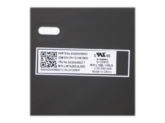 Chicony - Erstatningstastatur For Bærbar Pc - Med Trackpoint, Ultranav - Bakbelysning - Qwerty - Engelsk - For Thinkpad L15 Gen 1 20U7, 20U8