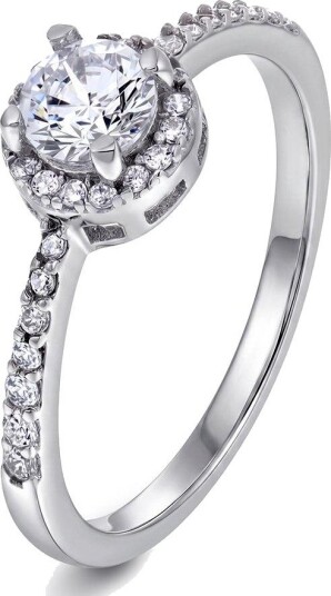Pan Jewelry Eternal Halo ring i 925 sølv med zirkonia størrelse Eternal Halo ring i 925 sølv med zirkonia Str. 50