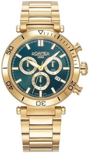 Roamer Monza Herreklokke 994837 48 75 20 Toscana Grønn/Gulltonet