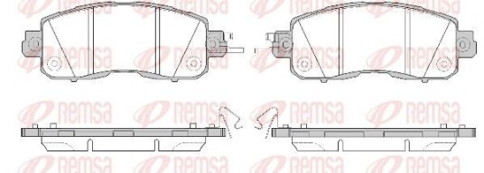 Bremseklosser REMSA 1517.04 Bremseklosser REMSA 1517.04