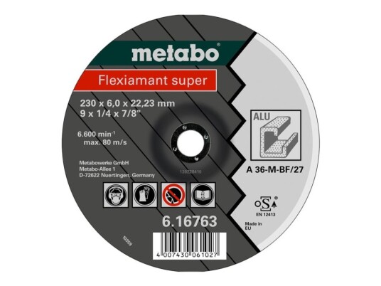 Metabo Kappeskive 616749000 Aluminium 12.5cm Sort