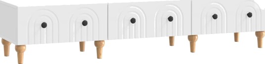 TV skap Høgglans hvit 147 x 34,5 x 30 cm Konstruert tre TV skap Høgglans hvit 147 x 34,5 x 30 cm Konstruert tre