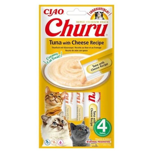 Churu Kattesnacks med Tunfisk og Ost 4 x 14 g