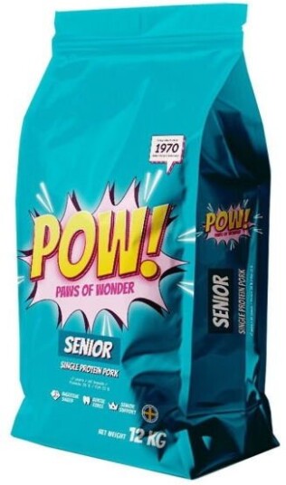 POW! Tørrfôr for Seniorhunder 12 kg POW! Tørrfôr for Seniorhunder 12 kg