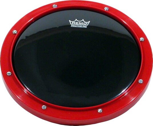 Remo Rt-0008-58- Practice Pad - Tunable Ambassador Ebony Drumhead, 8", Rød Remo Rt-0008-58- Practice Pad - Tunable Ambassador Ebony Drumhead, 8", Rød