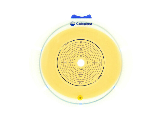 Coloplast Sensura Flex hudplate, 101030, kleberkobling 70 mm, hullstørrelse 10-68 mm 10 stk. Coloplast Sensura Flex hudplate, 101030, kleberkobling 70 mm, hullstørrelse 10-68 mm 10 stk.