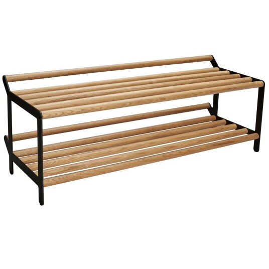 Essem Design Tamburin skohylle 100 cm Eik-svart Essem Design Tamburin skohylle 100 cm Eik-svart