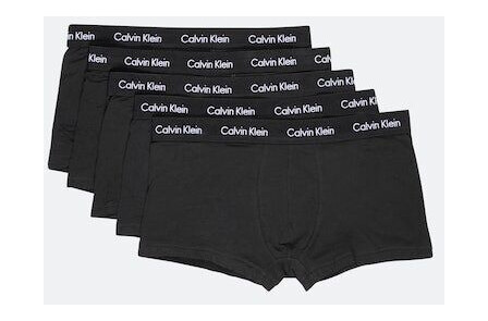 Calvin Undertøy – 5-pakk lave trunks i bomullsstretch Grå Female XS