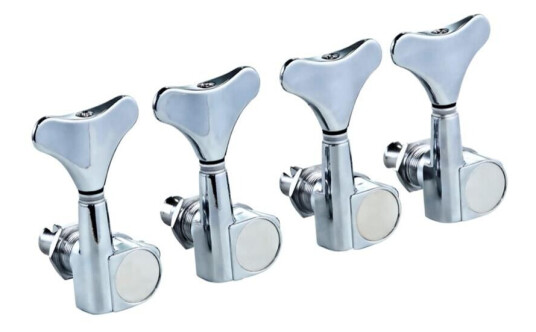 Ortega Guitars Ortega Otmeb4l-Cr Mekanikk Bass 4 In-Line, Chrome Ortega Guitars Ortega Otmeb4l-Cr Mekanikk Bass 4 In-Line, Chrome