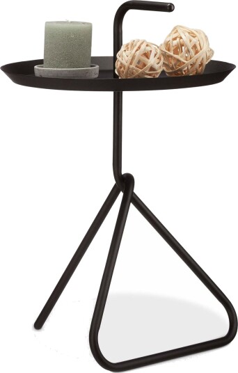 Sidebord i metall med håndtak