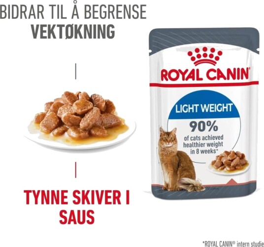 Royal Canin Cat Adult Light Weight Care Chunks In Gravy Våtfôr Til Katt 12 × 85 G