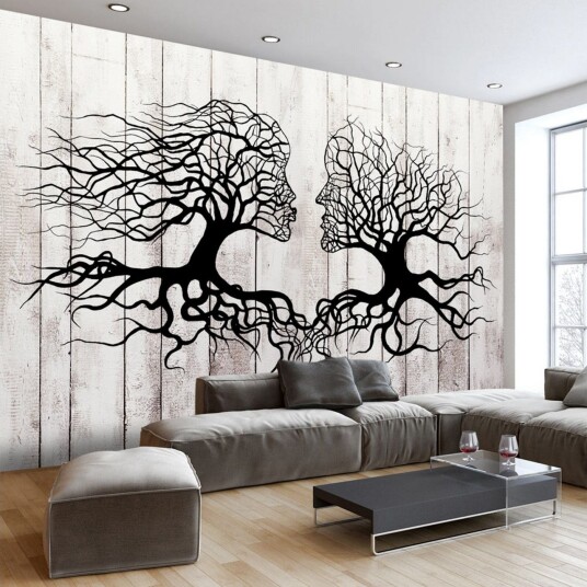 Fototapet A Kiss Of A Trees 100x70 - Artgeist sp. z o. o.