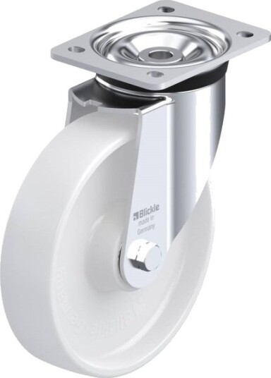 Blickle 6114 Lk-Po 200K Hjul, Hjuldiameter 200 Mm, Bæreevne Maks. 600 Kg, 1 Stk