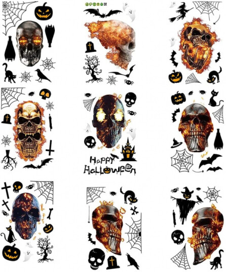 Smidige veggdekorasjoner med halloweenmotiv 30x20