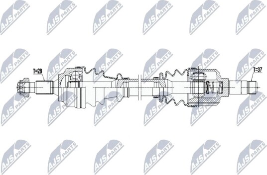 Nty Drivaksel NTY NPW PE 099 Nty Drivaksel NTY NPW PE 099