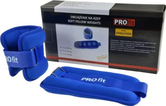 Profit Evolution arm- og benvekter blå 2x2,5 kg (O0784) Profit Evolution arm- og benvekter blå 2x2,5 kg (O0784)