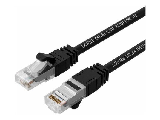 Lanview Smartclick Nettverkskabel Rj-45 Hann Til Rj-45 Hann 5 M 5 Mm Utp Cat 6A Halogenfri Formstøpt Uten Hindringer 10 Gigabit Ethernet Svart Lanview Smartclick Nettverkskabel Rj-45 Hann Til Rj-45 Hann 5 M 5 Mm Utp Cat 6A Halogenfri Formstøpt Uten Hindringer 10 Gigabit Ethernet Svart