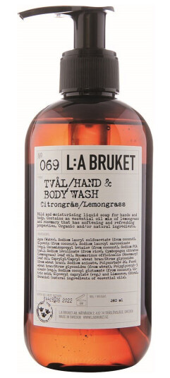 L:A Bruket 069 Flytande TvA¥l CitrongrA¤s 240ml L:A Bruket 069 Flytande TvA¥l CitrongrA¤s 240ml