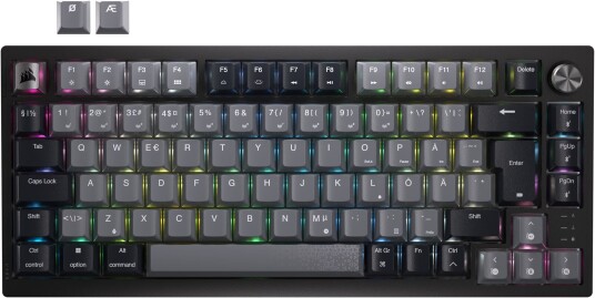 Corsair K65 Plus gamingtastatur (sort, grå) Corsair K65 Plus gamingtastatur (sort, grå)