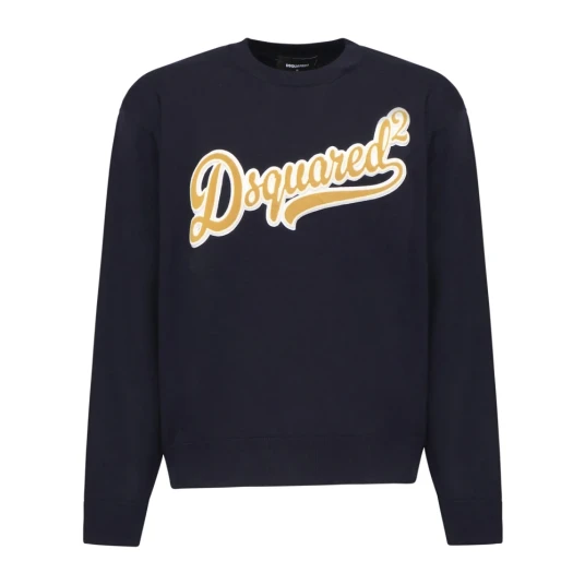 Dsquared2 Herre Strikkevarer Blå XL Dsquared2 Herre Strikkevarer Blå XL