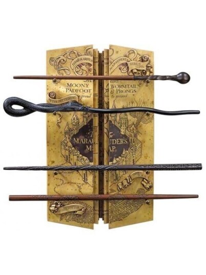 Harry Potter Marauders Tryllestav Samling med Håndmalt Kartskjerm Harry Potter Marauders Tryllestav Samling med Håndmalt Kartskjerm