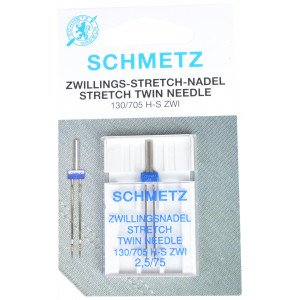 Schmetz Stretch tvillingnål 2,5/75 130/705 H-S ZWI, 2,5/75, 1-pack Schmetz Stretch tvillingnål 2,5/75 130/705 H-S ZWI, 2,5/75, 1-pack