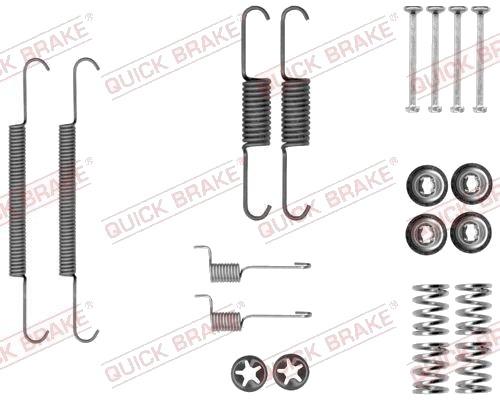 Tilbehørsett håndbremsesko QUICK BRAKE 105 0037