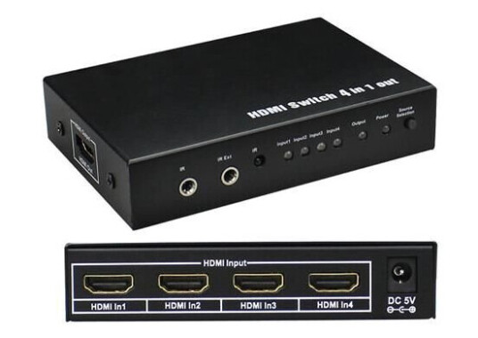 Wyrestorm HDMI Switcher, 4 inn og 1 ut SW0401-010, 4 In 1 Out w/ARC