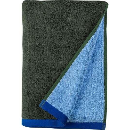 Mette Ditmer Soft gjestehåndkle 40x55 cm 2-pack Dark olive-light blue Mette Ditmer Soft gjestehåndkle 40x55 cm 2-pack Dark olive-light blue