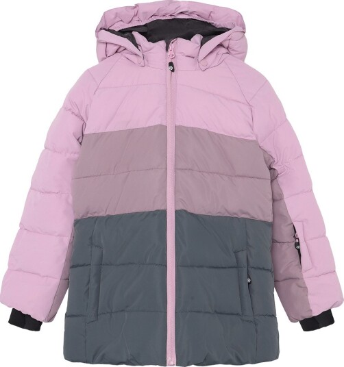 Color Kids Ski Jacket  quilt & Colorblock Mauve Mist 116