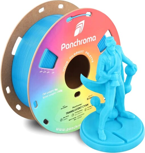 Polymaker Panchroma Translucent Pla Translucent Cyan Polymaker Panchroma Translucent Pla Translucent Cyan