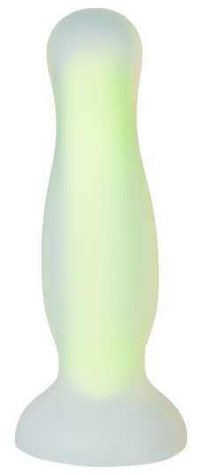 baseks Glow in the Dark Gul Medium Analdildo   - Gul