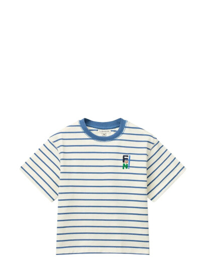 Liewood Tyler Stripe Ss T Shirt Blue 110/116 Liewood Tyler Stripe Ss T Shirt Blue 110/116