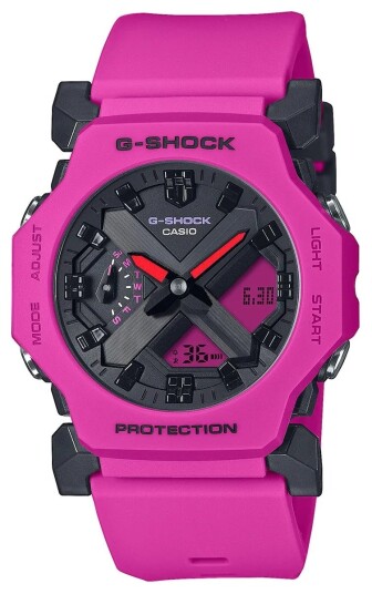 Casio Herreklokke GA 2300 4AER G shock Rosa/Resinplast Ø42.1 mm