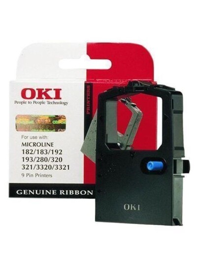 OKI Ribbon/black 9pin 1000sh f 100-300 - Skriverbånd Svart