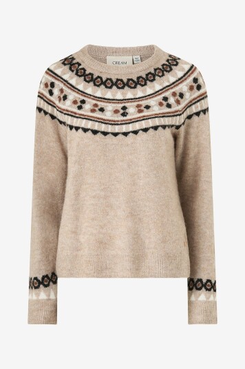 Cream Pullover crCherrie Pullover Beige Cream Pullover crCherrie Pullover Beige