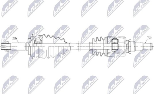 Drivaksel NTY NPW-TY-301