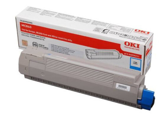 OKI MC 860 C lasertoner - 44059211 Original - Cyan 10000 sider