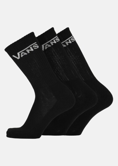 Vans Mn Vans Crew (9-13 3pk)-B Black 2 Onesize Bomullsstrømper