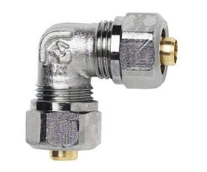 IMI Hydronic 22mm PEX Albue Kompresjonsvinkel for Varmt- og Kaldtvannssystemer