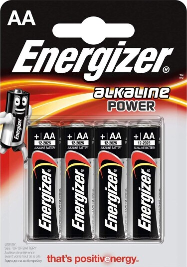 ENERGIZER Batteri AA/LR6 Alkaline Power 4-pk